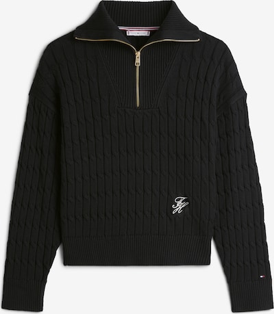 TOMMY HILFIGER Pulover u crna / bijela, Pregled proizvoda