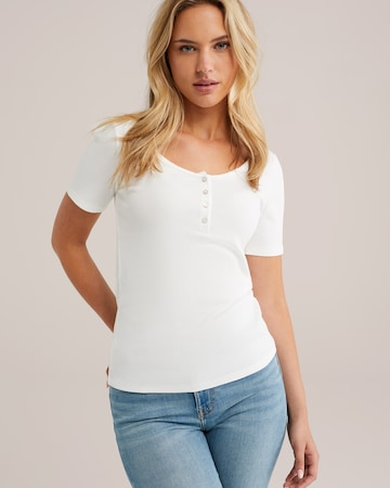WE Fashion Paita värissä valkoinen: etupuoli