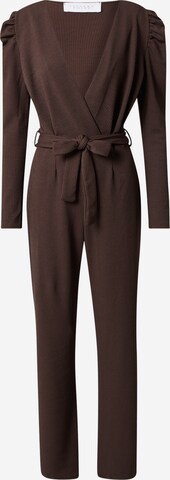 SISTERS POINT Jumpsuit 'EGINA' in Bruin: voorkant