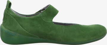 THINK! Ballet Flats with Strap in Green