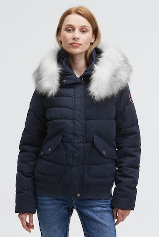 Soccx Winter Jacket in Blue: front