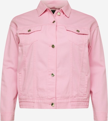 ONLY Carmakoma Between-Season Jacket 'DREW' in Pink: front