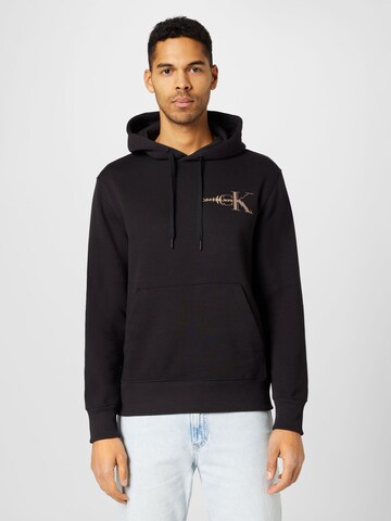 Calvin Klein Jeans - Sudadera en negro: frente