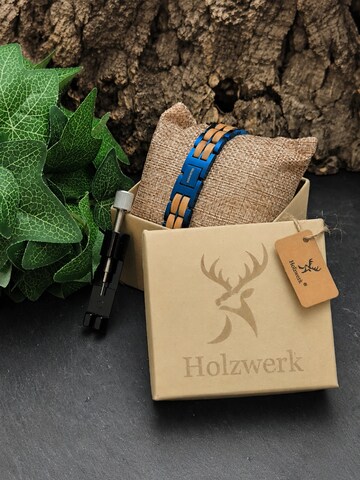 Braccialetto 'OBERSEE' di Holzwerk in blu