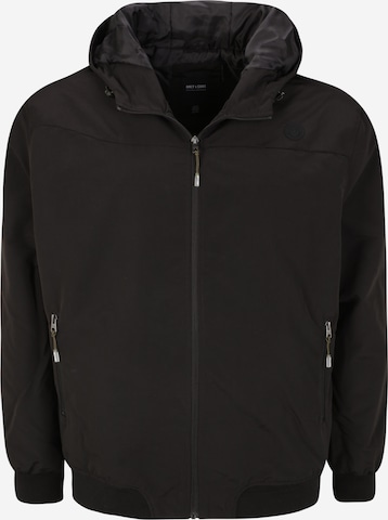 Only & Sons Big & Tall Between-Season Jacket in Black: front