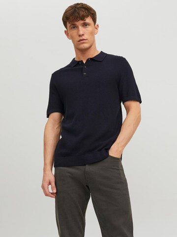 JACK & JONES Sweater 'Victor' in Blue: front