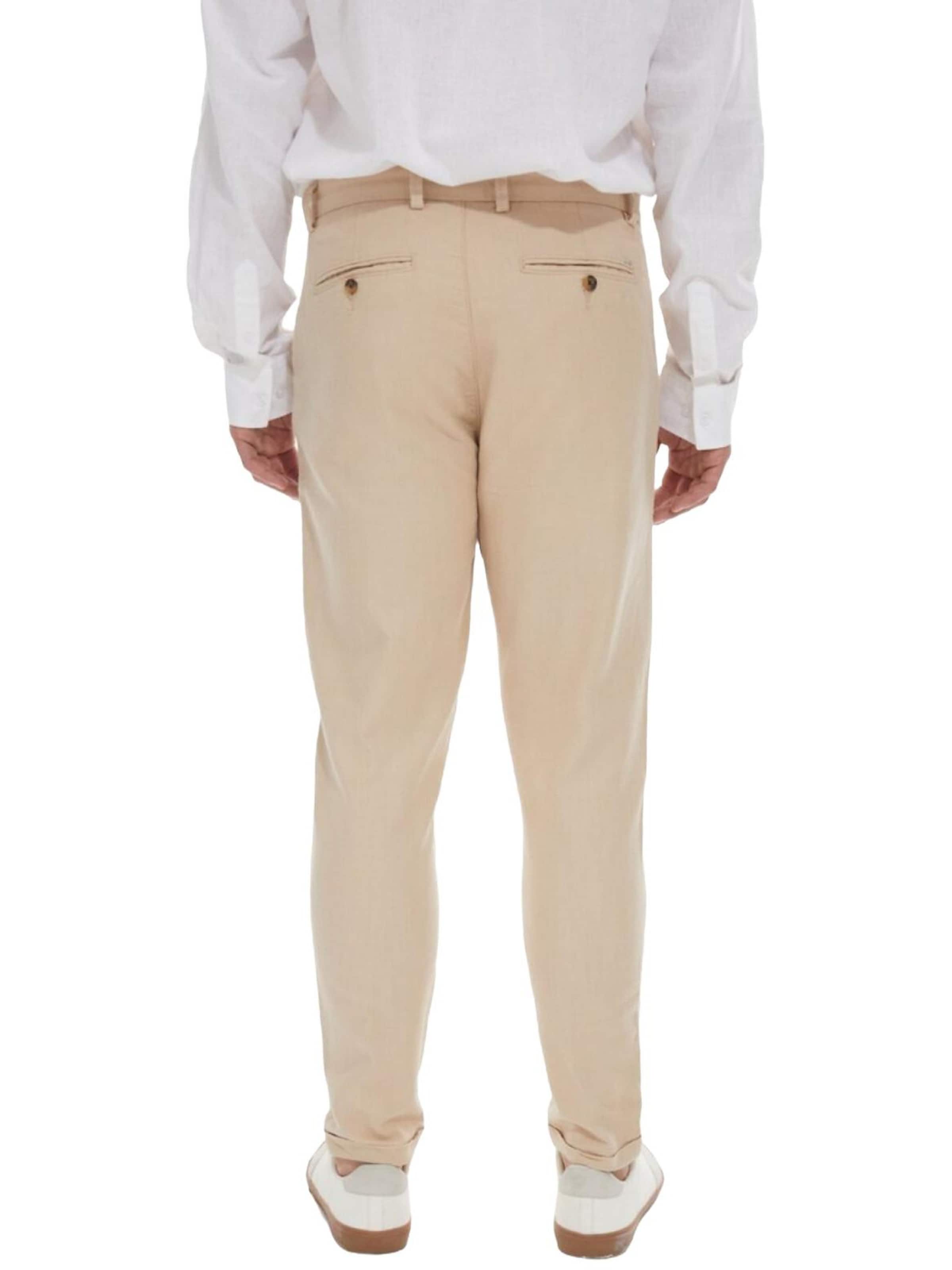 LTB Jeans - Slimfit Vaquero 'LTB Jeans Herrenhose in Leinenoptik' en beige