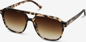 Kapten & Son Sunglasses 'Zurich Oversize Crystal Tortoise Brown' in Brown: front