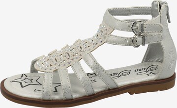 TOM TAILOR Sandals in Grey: front