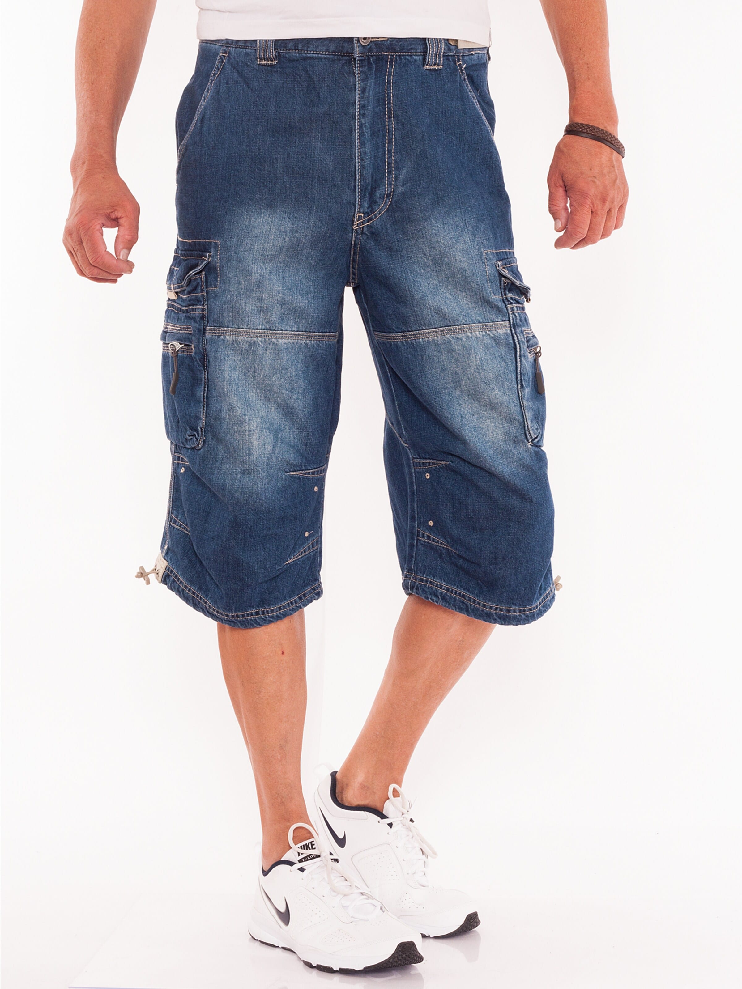 JET LAG Regular Cargo Jeans 'Safety B' in Blue: front