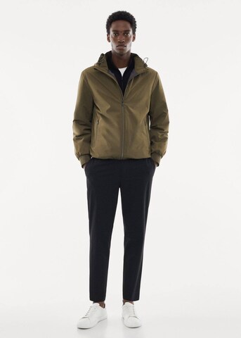 MANGO MAN Sweatjacke 'nada' in Grün