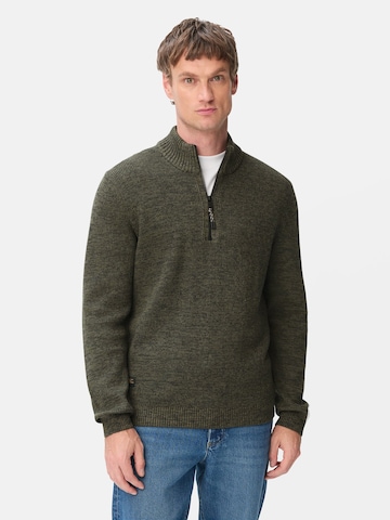 CAMEL ACTIVE Sweater in Green: front