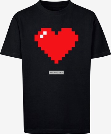 T-Shirt 'Pixel' F4NT4STIC en noir : devant