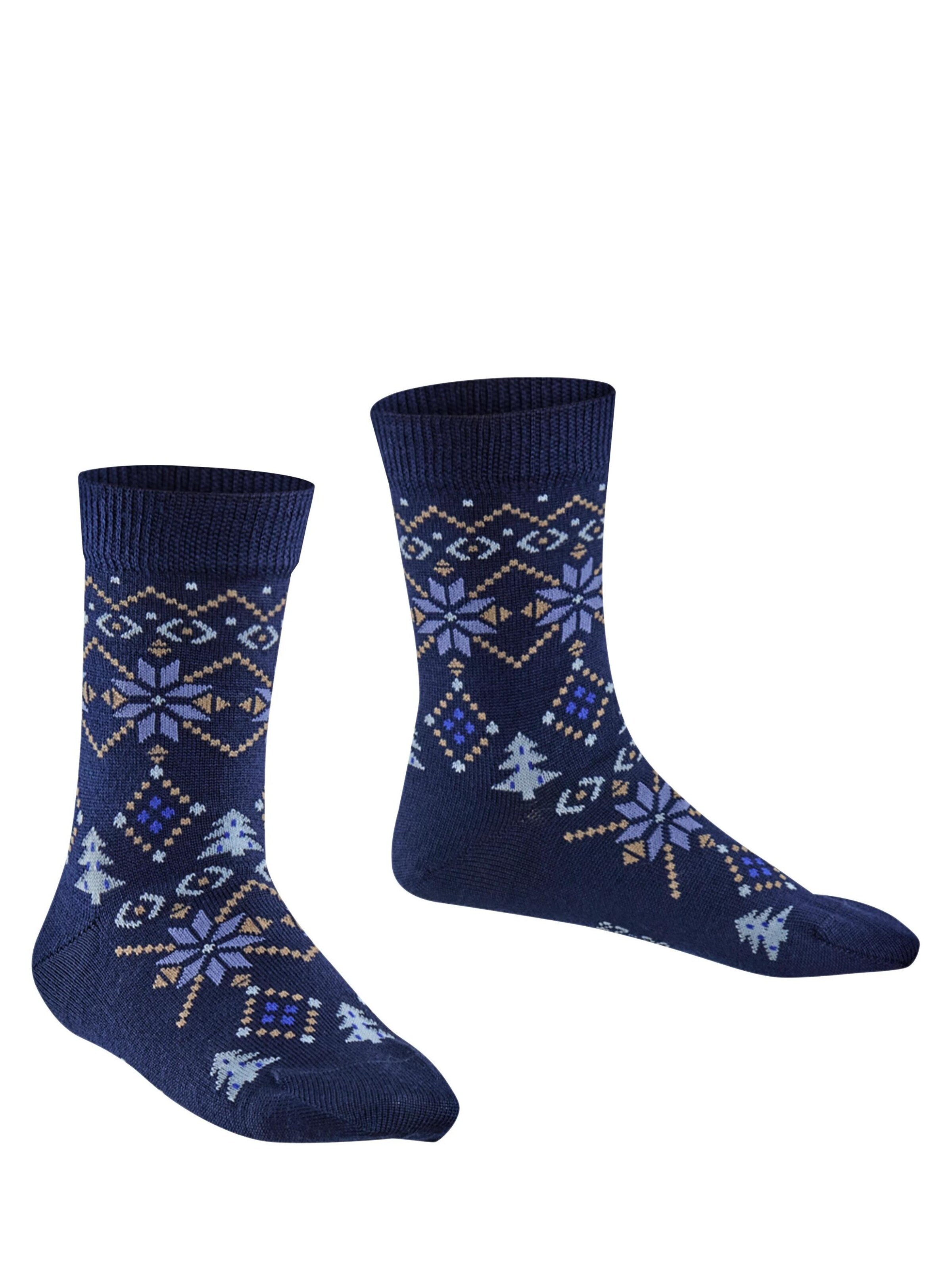 FALKE Socks 'Nordic Fair Isle' in Blue