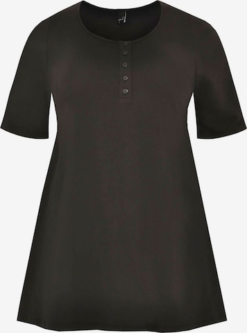 Yoek Tunic ' COTTON ' in Black: front