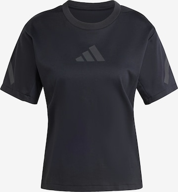 Maglia funzionale 'Z.N.E.' di ADIDAS SPORTSWEAR in nero: frontale