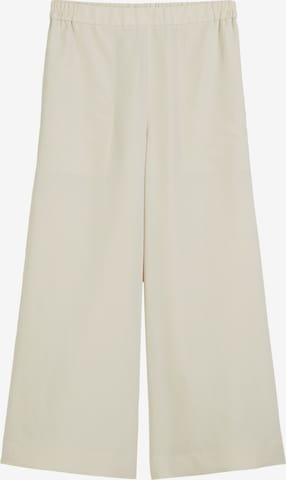 Wide leg Pantaloni di Marc O'Polo in beige: frontale