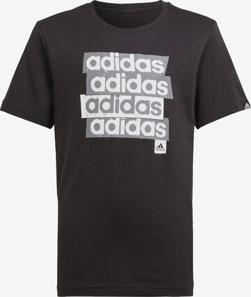 ADIDAS SPORTSWEAR Funkční tričko 'Lin Repeat' – šedá: přední strana