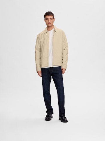 SELECTED HOMME Between-Season Jacket 'STAN' in Beige