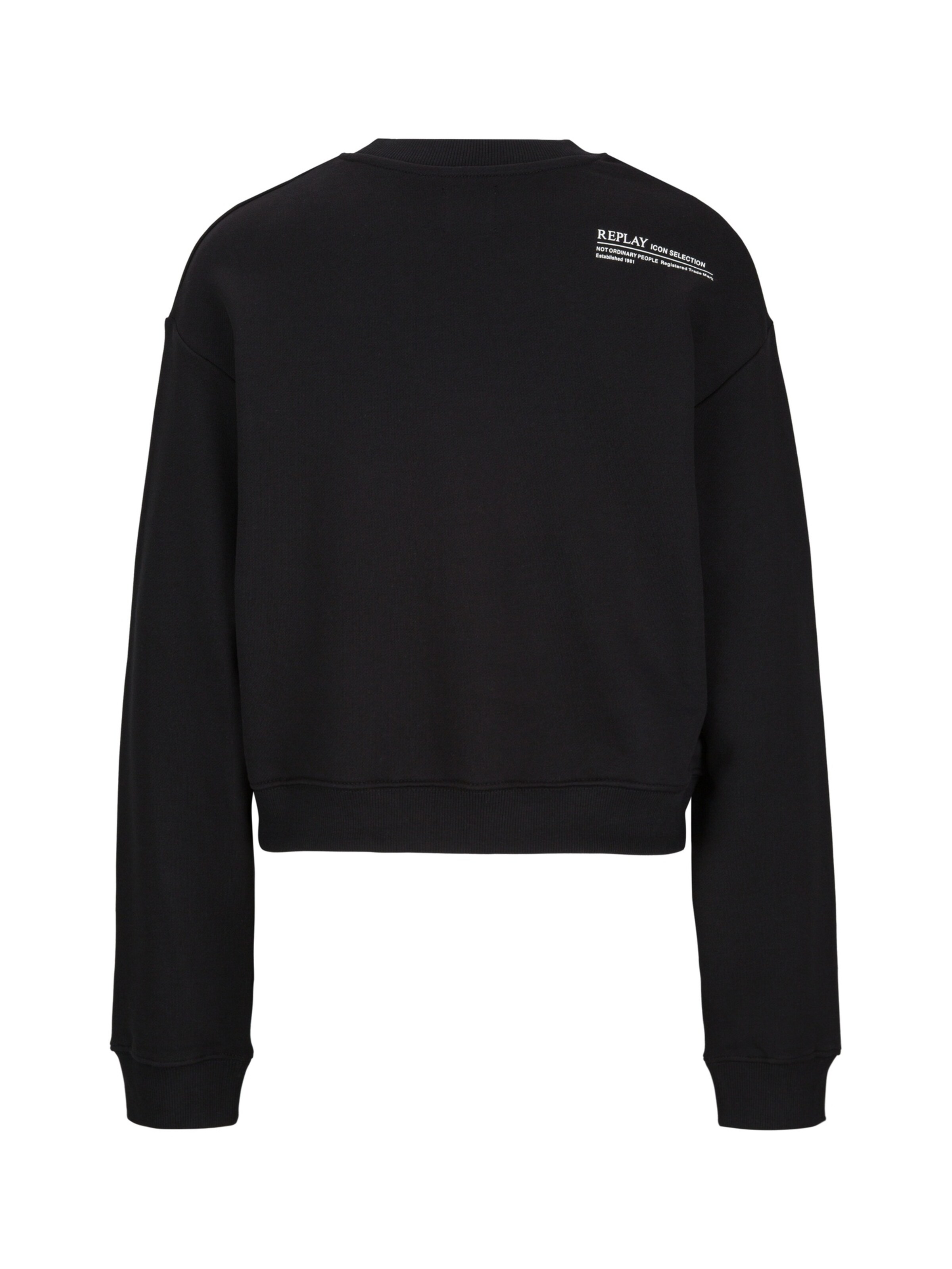 Sweat-shirt 'Not Ordinary People' REPLAY en noir