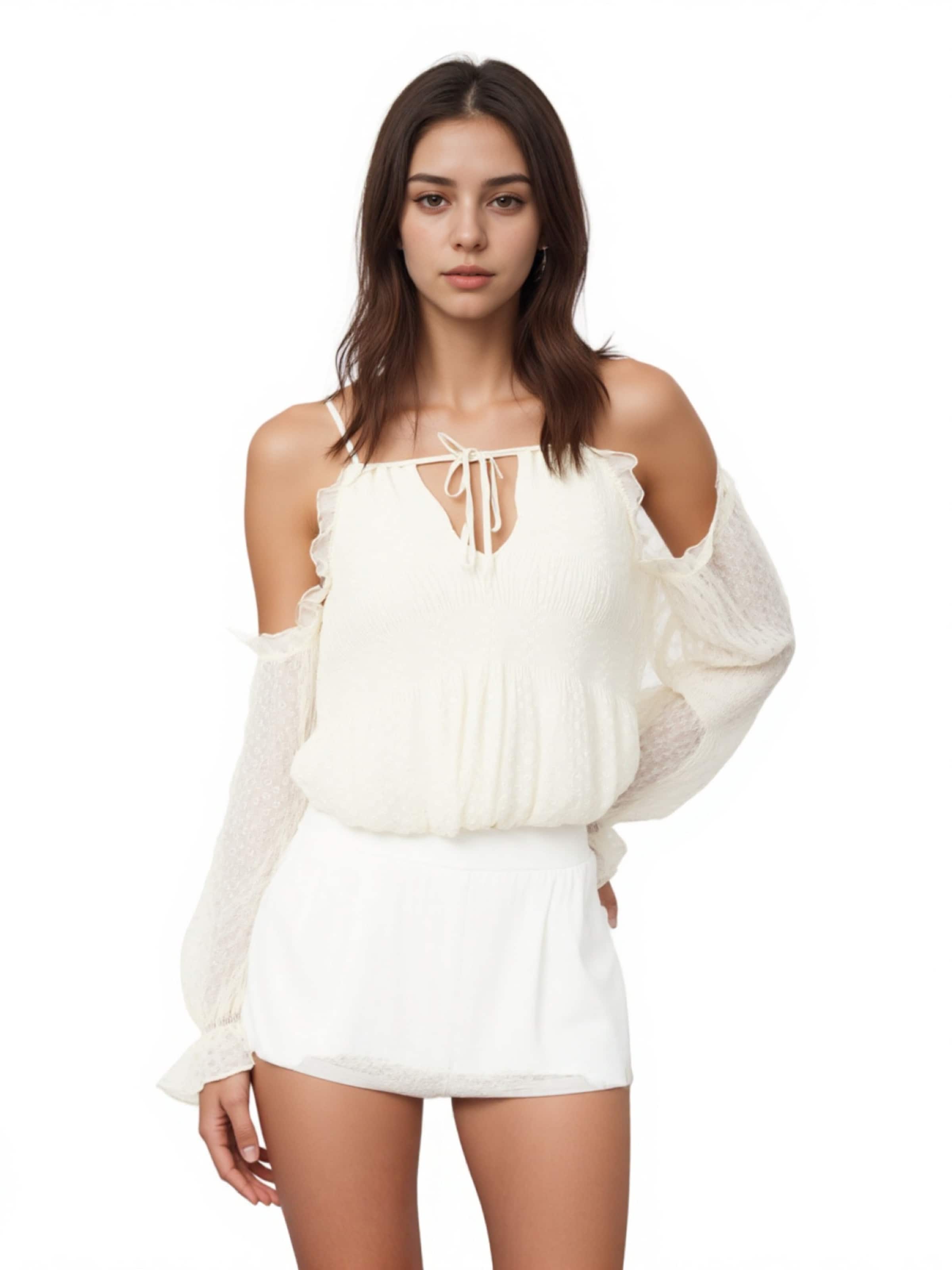 Chemisier GUESS en blanc : devant