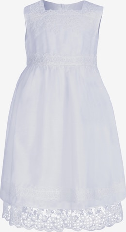 happy girls Dress in White: front