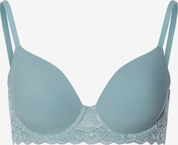 Hanro Bra ' Moments ' in Blue: front