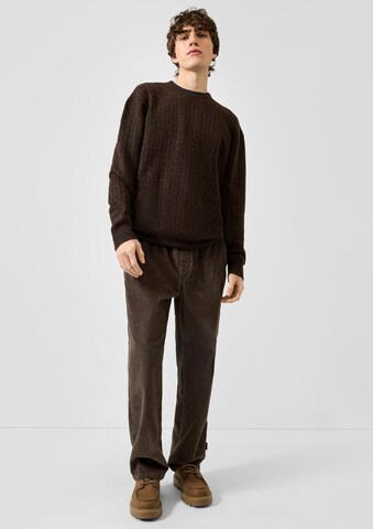 QS Pullover in Braun: Vorderseite