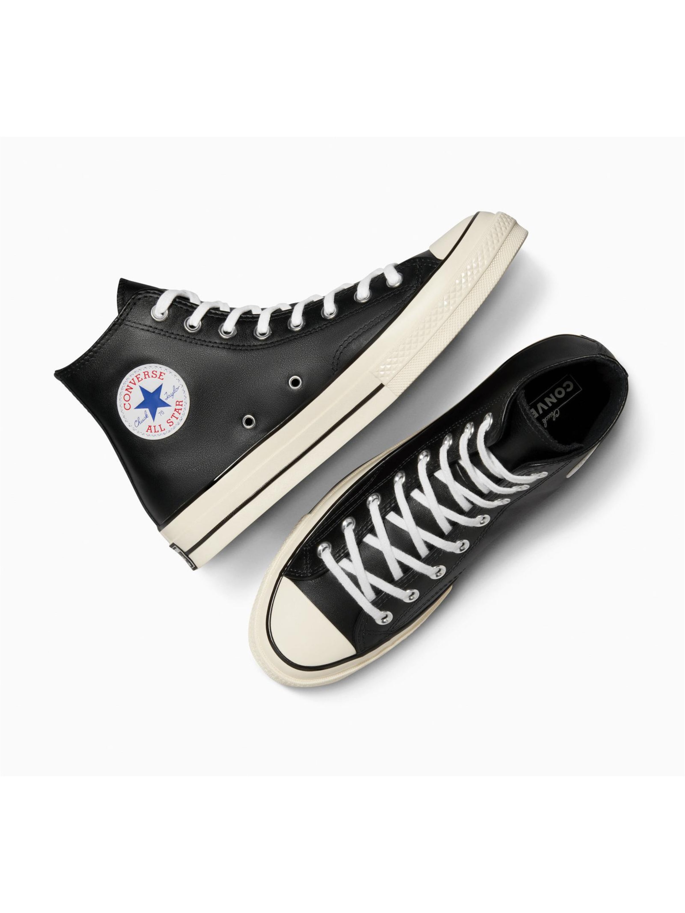 CONVERSE Sneakers laag 'Converse Chuck 70 Leather' in Zwart