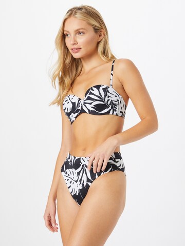 ROXY Bandeau Bikini felső 'LOVE THE BEACH' - szürke