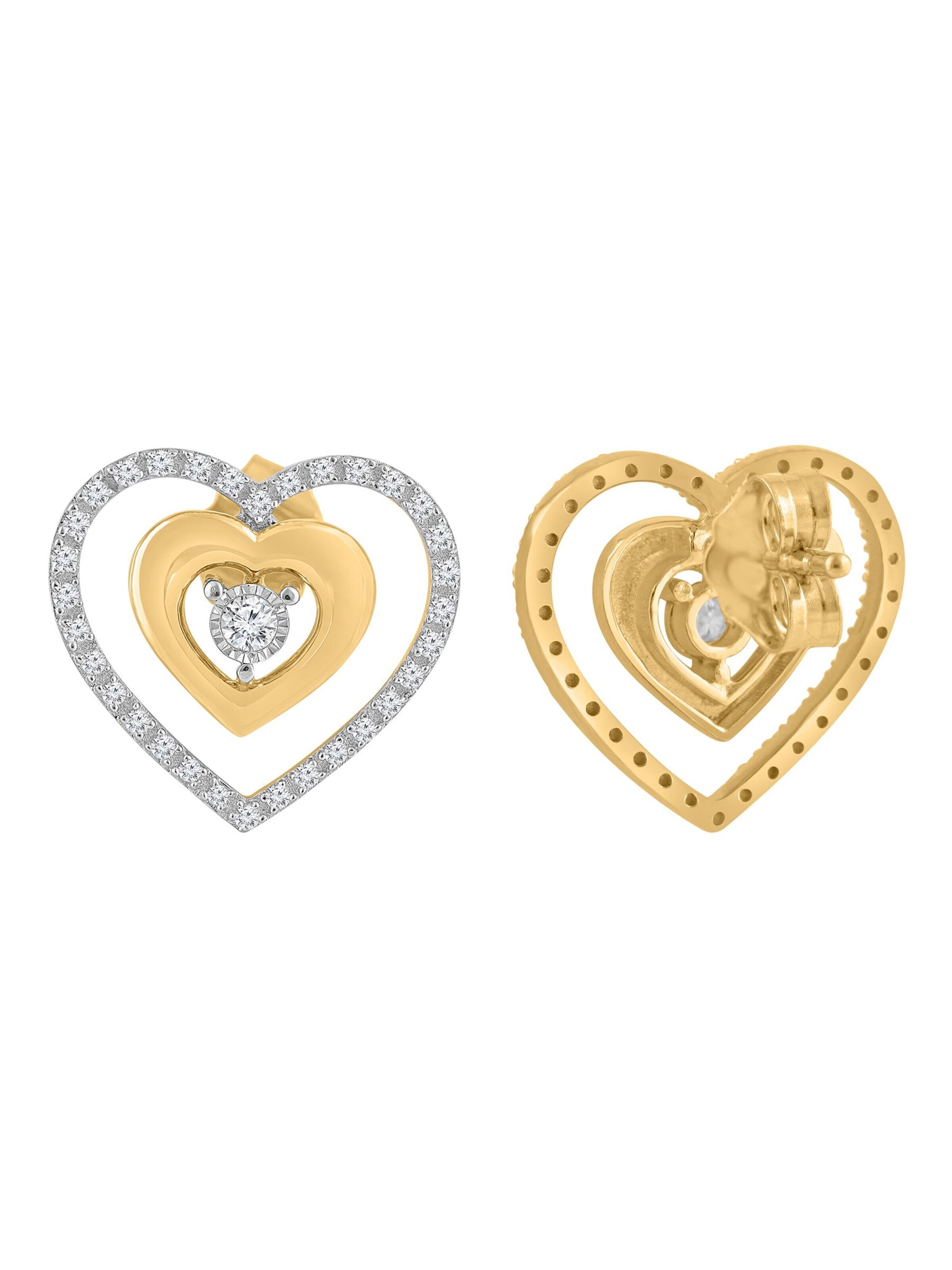 Diamant Exquis - Pendientes en oro
