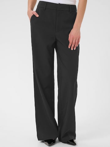 Gestuz Wide Leg Hose 'JoelleGZ' in Schwarz: Vorderseite