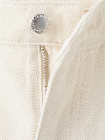 MANGO Wide leg Jeans 'DIJON' in Beige