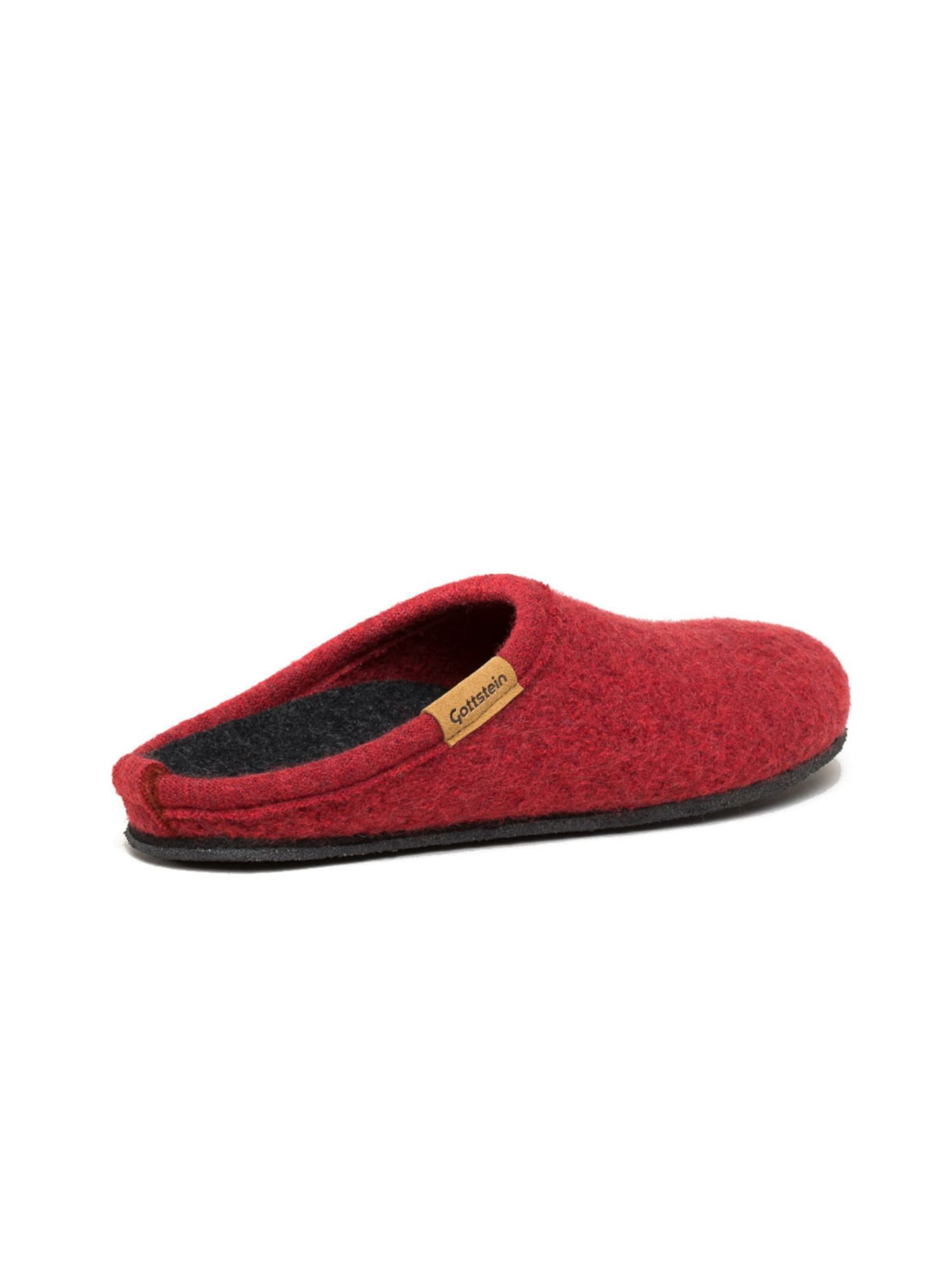Gottstein Hausschuh 'Walkpantoffel ALP- COMFORT-FE'‌‌‌‌‌‌ in Rot
