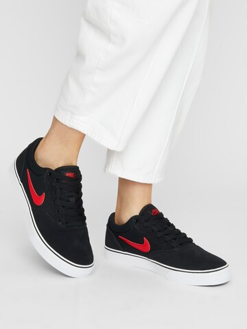 Nike SB - Zapatillas deportivas bajas 'Chron 2' en negro: frente