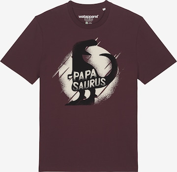 Watapparel T-Shirt ' Papasaurus ' in Rot: Vorderseite