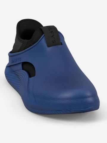 RALFY'S Classic Flats 'N1 Combo' in Blue: front