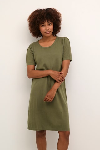 Robe 'Dela' Cream en vert