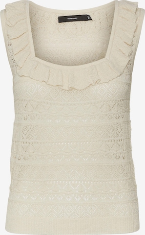 VERO MODA Knitted Top 'Mikia' in Beige: front