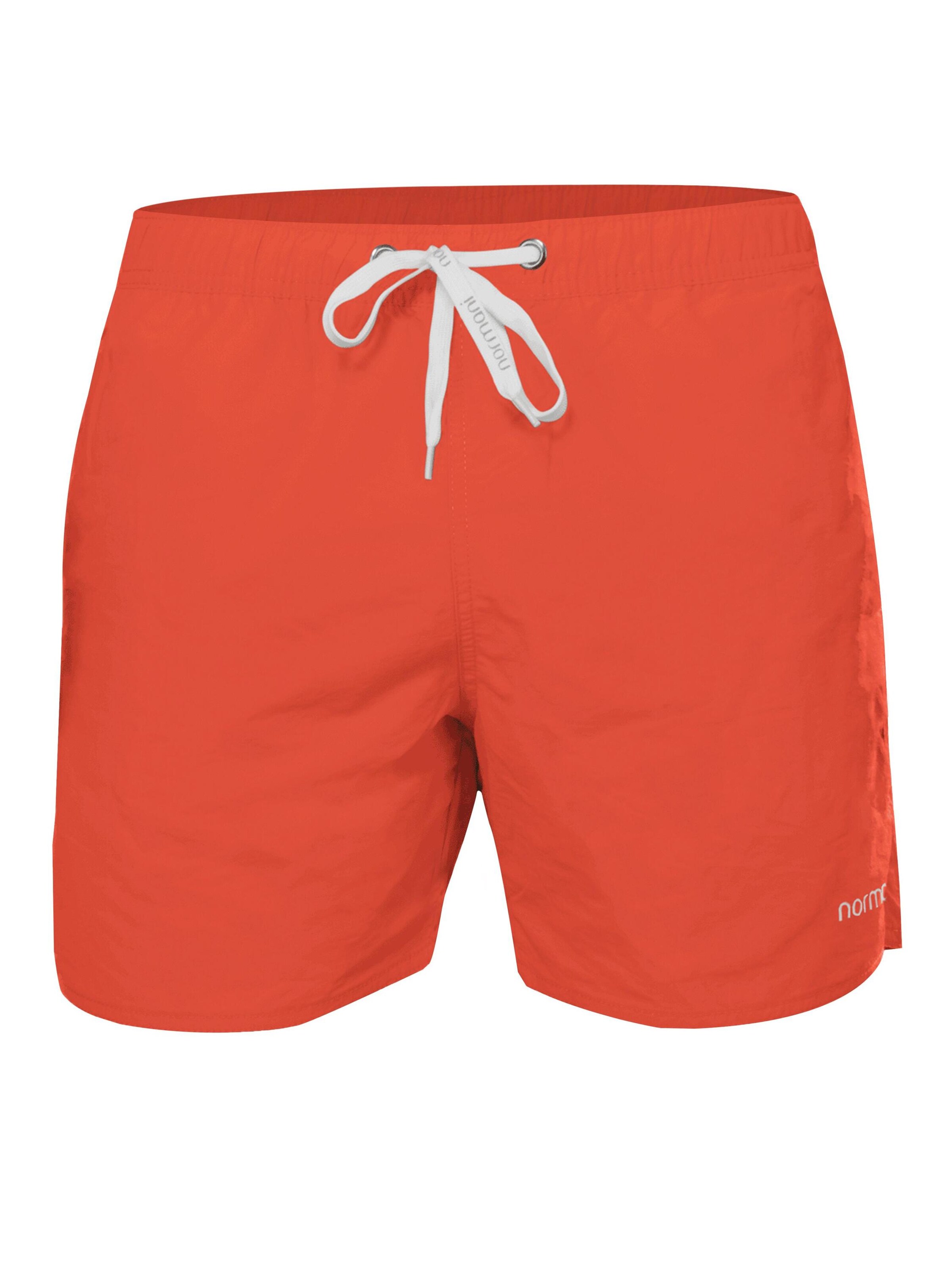 Shorts de bain 'Coastline' normani en orange : devant