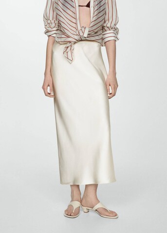 MANGO Rok 'Mia2' in Beige: voorkant