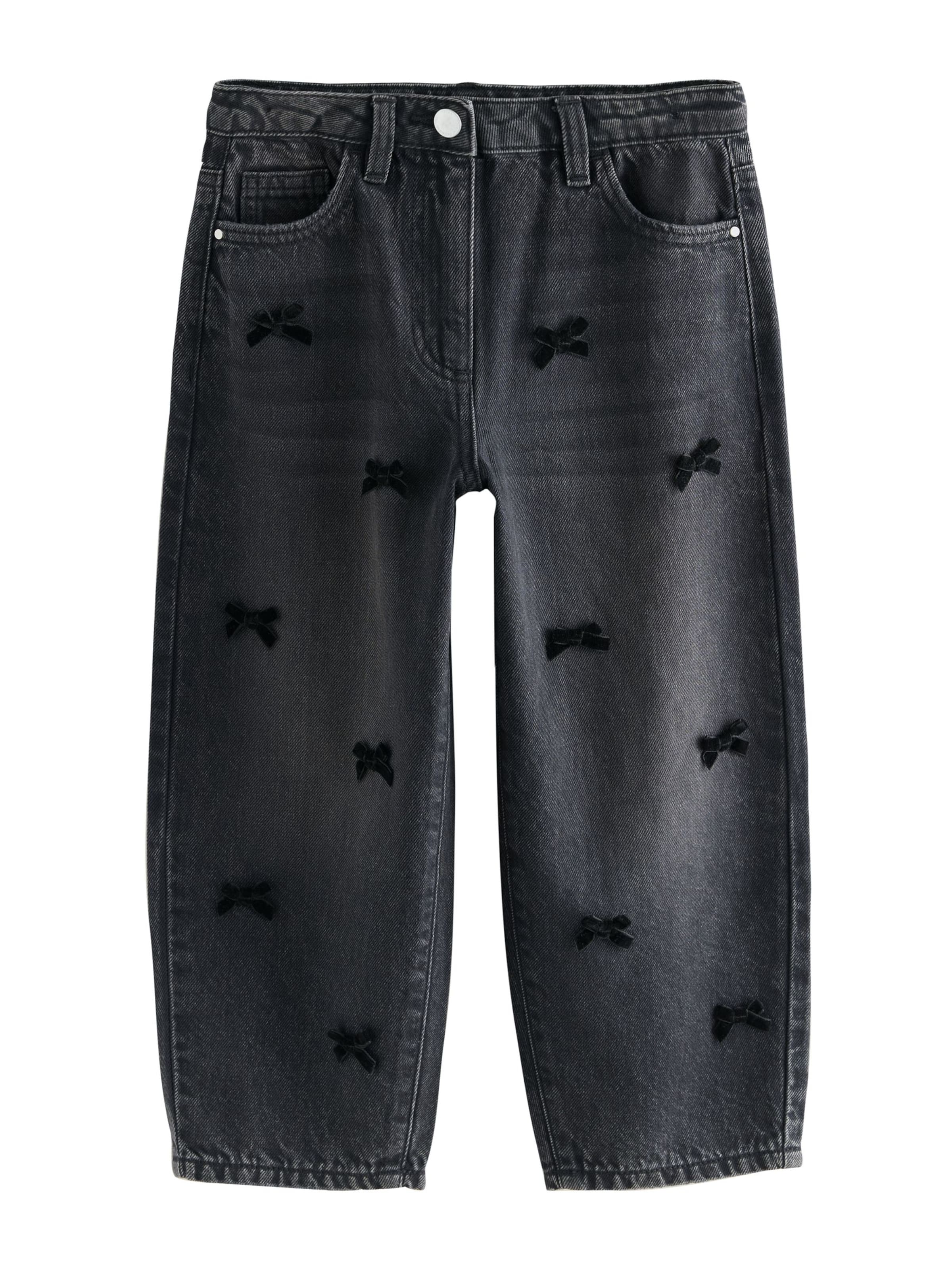 Next Normální Džíny – černá: přední strana