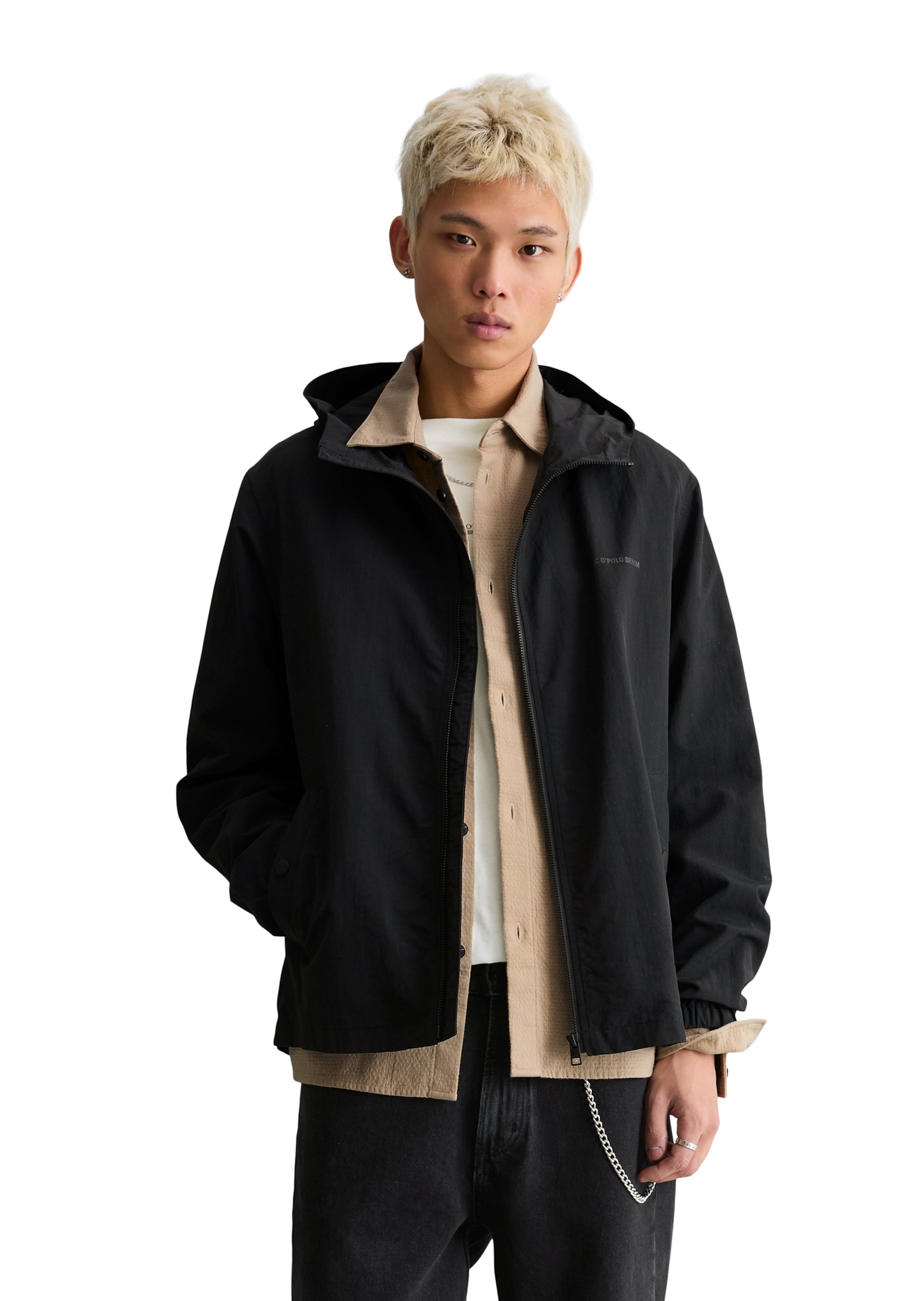 Marc O'Polo DENIM Between-season jacket in Black: front