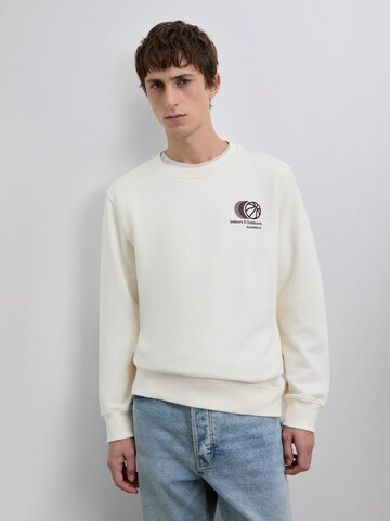 Scalpers Sweatshirt 'Games' in Weiß