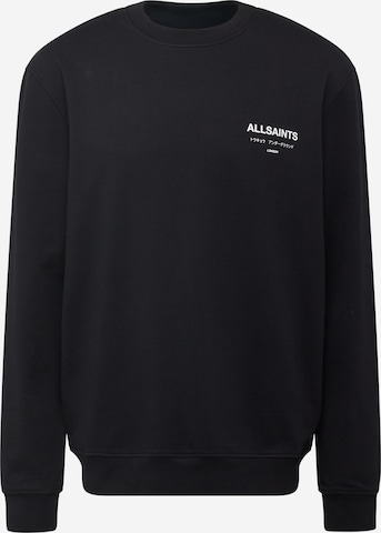 AllSaints Sweatshirt 'UNDERGROUND' in Black: front