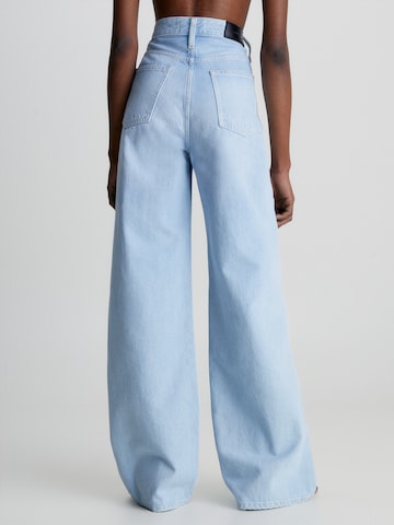 Calvin Klein Wide leg Jeans in Blauw