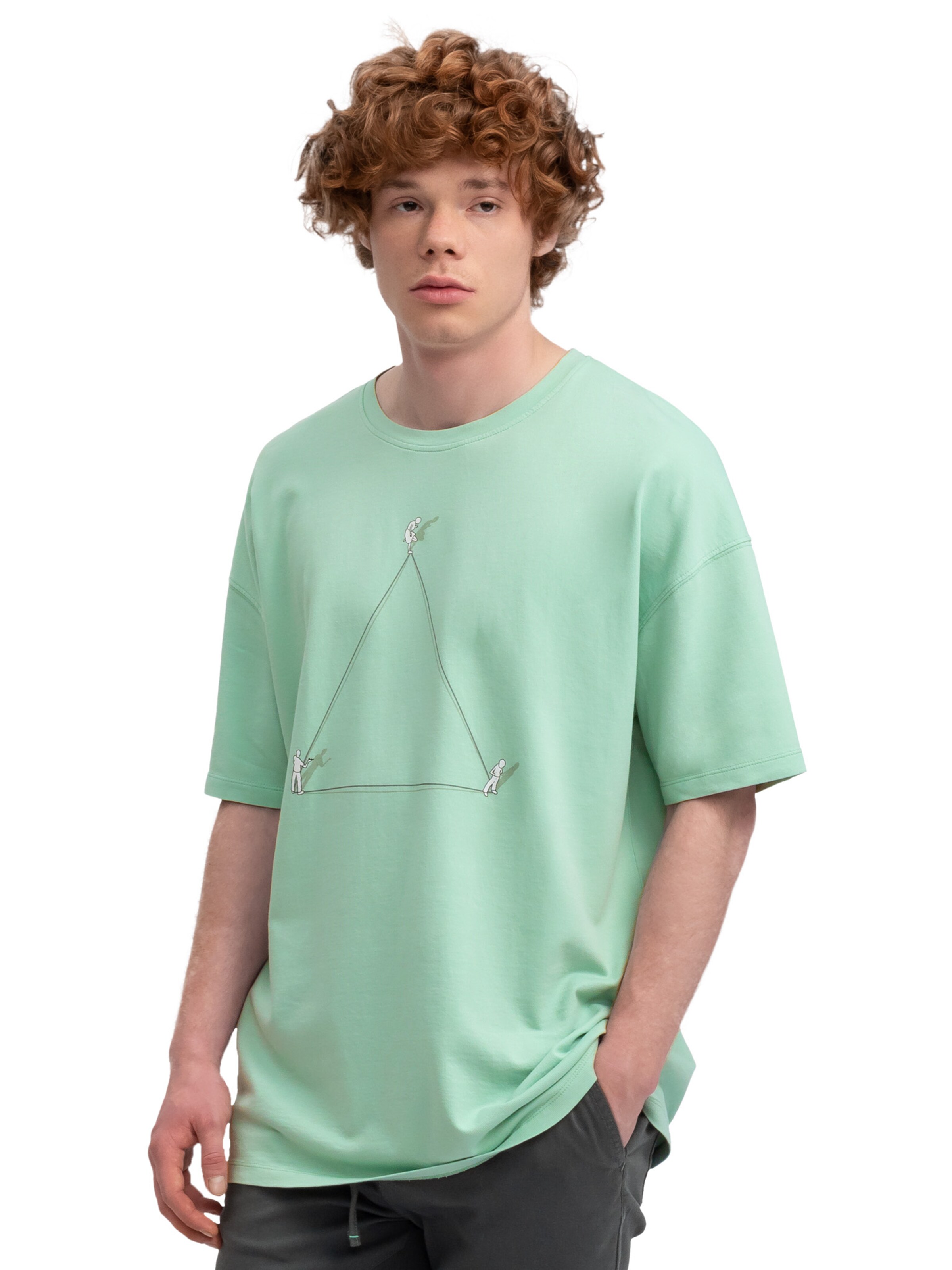 Kaft T-Shirt 'Sanka' in Grün: Vorderseite