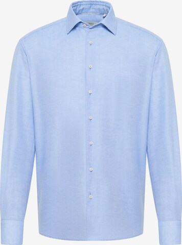 ETERNA Comfort fit Button Up Shirt in Blue: front