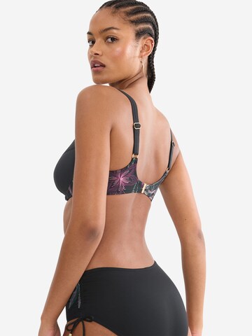 TRIUMPH Balconette Bügel-Bikini-Top ' Red Label Summer Tropics ' in Schwarz