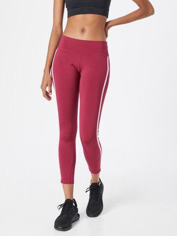 Reebok Skinny Workout Pants in Pink: front